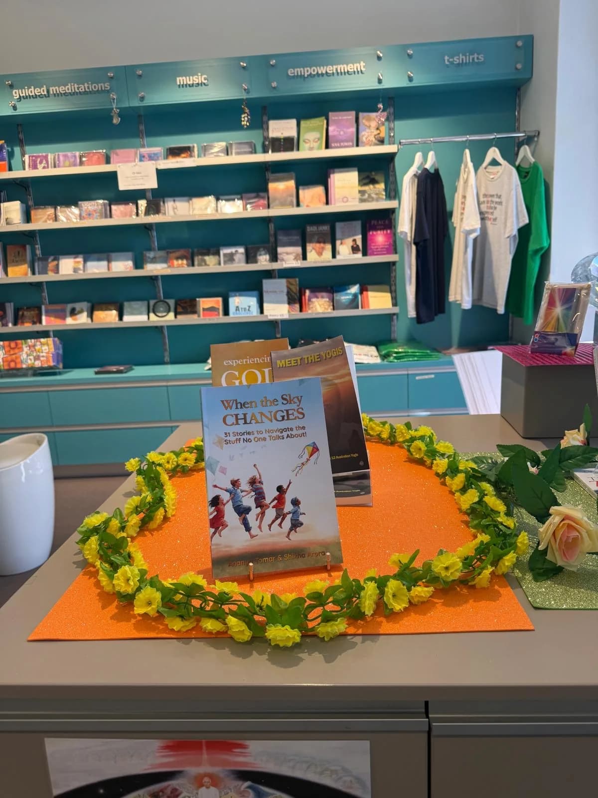 When the Sky Changes displayed at a book event